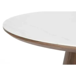 Housecraft Almira Eettafel Ovaal 180 cm Hout Wit/ Bruin donker