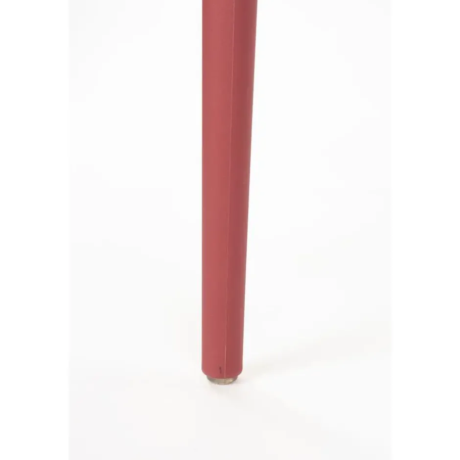 Housecraft Amae Tuinstoel Armleuning Kunststof Rood - Set van 4