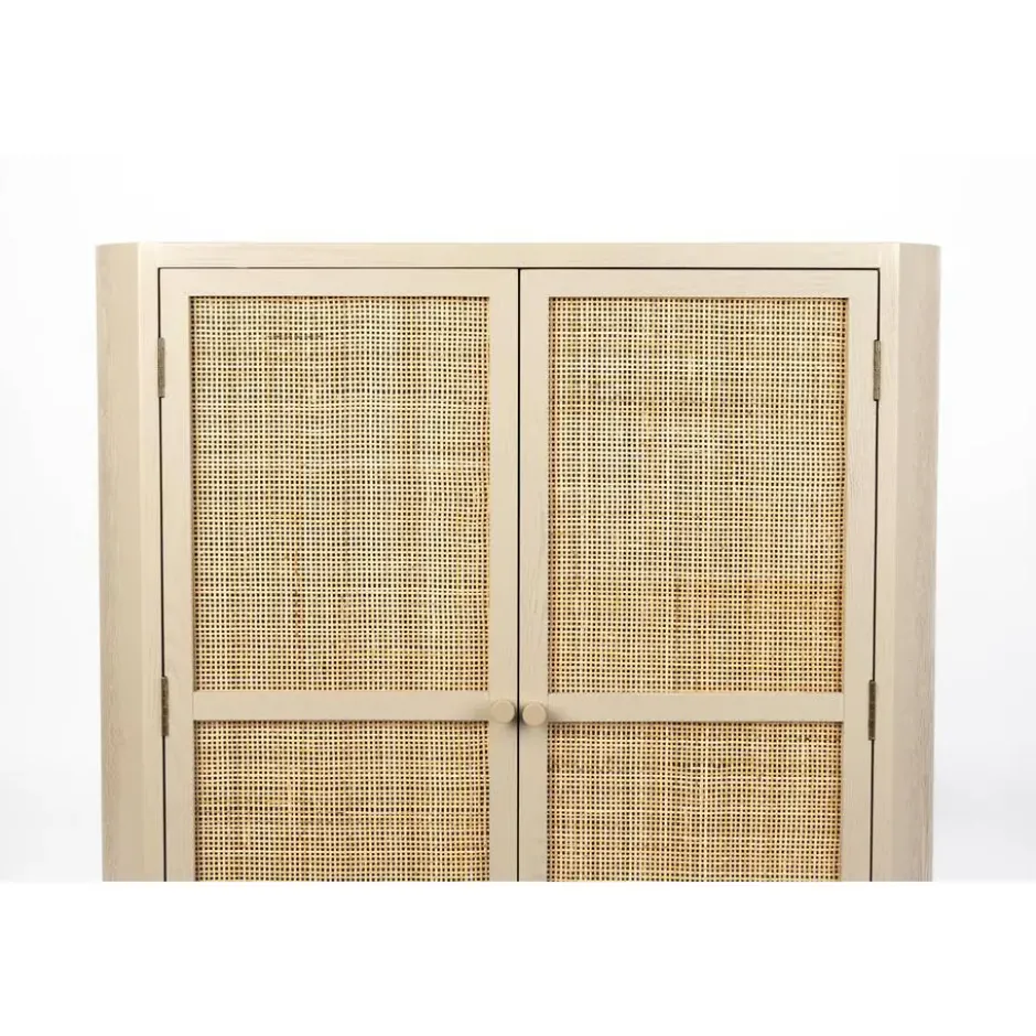 Housecraft Amaya Kast Laag 2 deurs Rotan - Beige
