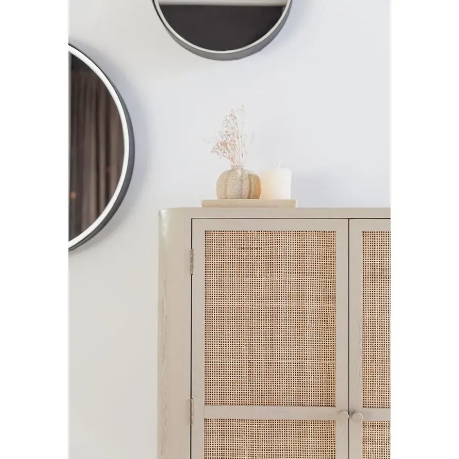 Housecraft Amaya Kast Laag 2 deurs Rotan - Beige