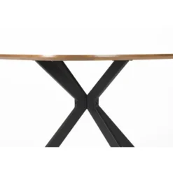 Housecraft Chase Eettafel Organisch/ Rond Metaal/ Hout - Beige