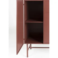 Housecraft Davis Kast Metaal Bruin/ Rood
