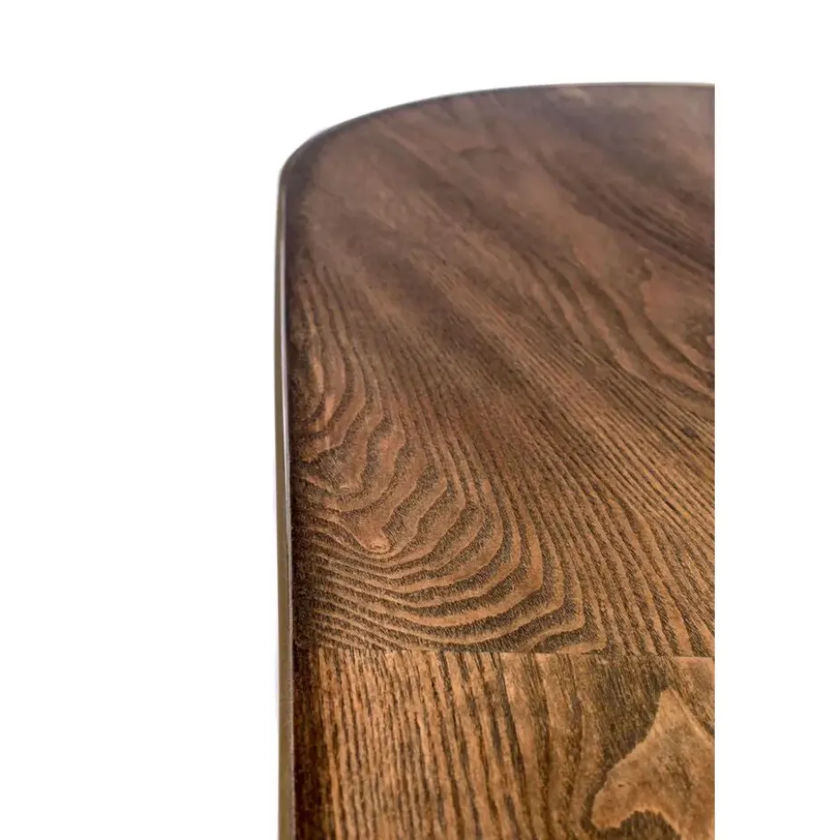 Housecraft Denise Consoletafel/ Wandtafel 121x41 cm Hout Bruin/ Goud