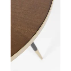 Housecraft Denise Eettafel Rond 91 cm Hout Bruin/ Goud
