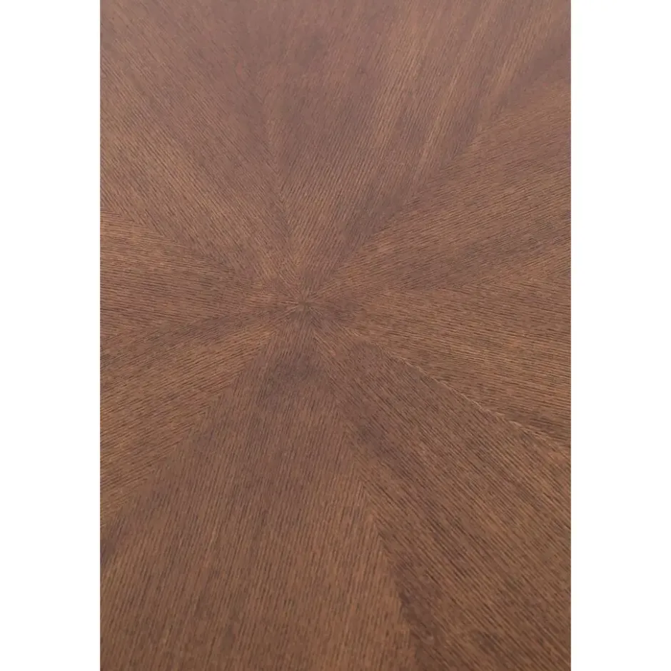 Housecraft Denise Eettafel Rond 91 cm Hout Bruin/ Goud