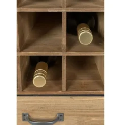 Housecraft Edgar Wijnkast/ Drankkast/ Barkast Hout Bruin