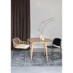 Housecraft Fabio Eettafel Rond 100 cm Hout Naturel