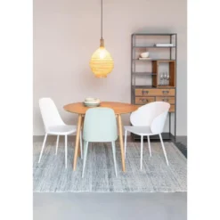 Housecraft Fabio Eettafel Rond 100 cm Hout Naturel