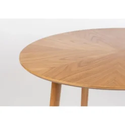 Housecraft Fabio Eettafel Rond 100 cm Hout Naturel