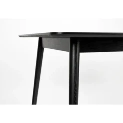 Housecraft Fabio Eettafel Visgraat Hout 160x80 cm Zwart