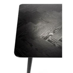 Housecraft Fabio Eettafel Visgraat Hout 160x80 cm Zwart