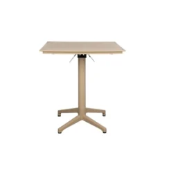 Housecraft George Bistrotafel/ Tuintafel/ Balkontafel Inklapbaar 70x70 cm Beige