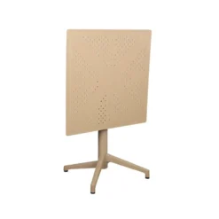 Housecraft George Bistrotafel/ Tuintafel/ Balkontafel Inklapbaar 70x70 cm Beige