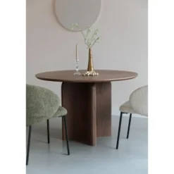 Housecraft Laurent Eettafel 120 cm Rond Hout Bruin