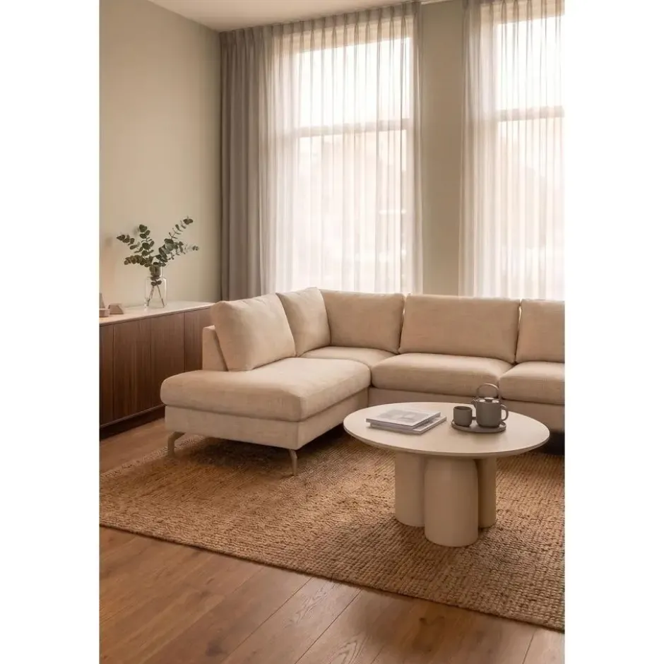 Housecraft Living Ces Salontafel Rond 75 cm Beige