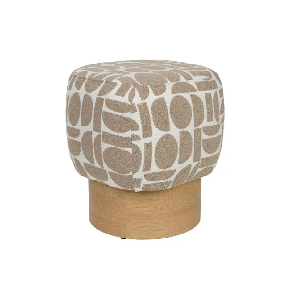 Housecraft Living Cyril Poef/ Krukje Vierkant Beige