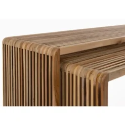 Housecraft Living Djia Salontafel Rechthoekig Teakhout - Set van 2