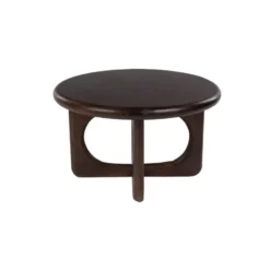 Housecraft Living Jani Salontafel Rond 60 cm Mangohout Donkerbruin