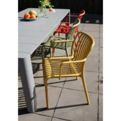 Housecraft Living Mante Tuinstoelen Groen - Set van 4