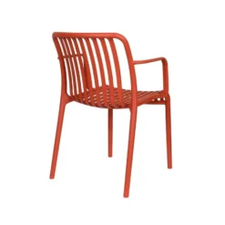 Housecraft Living Mante Tuinstoelen Terra/ Rood - Set van 4