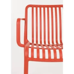 Housecraft Living Mante Tuinstoelen Terra/ Rood - Set van 4
