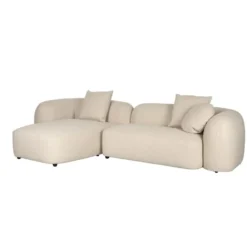 Housecraft Living Perry 3-Zitsbank Chaise Longue Links Beige