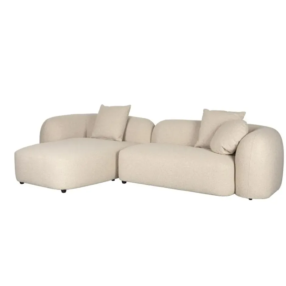 Housecraft Living Perry 3-Zitsbank Chaise Longue Links Beige