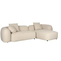 Housecraft Living Perry 3-Zitsbank Chaise Longue Rechts Beige