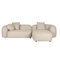 Housecraft Living Perry 3-Zitsbank Chaise Longue Rechts Beige