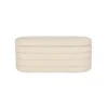 Housecraft Living Zuma bankje Bouclé Wit/ Beige
