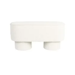 Housecraft Marcos Bankje Bouclé Wit