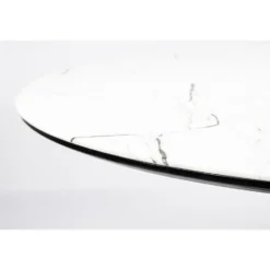 Housecraft Maru Eettafel Rond 110 cm Marmerlook Wit