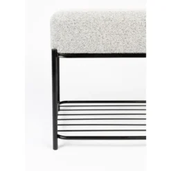 Housecraft Milou Kruk/ Poef Rechthoekig - Grijs