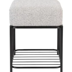 Housecraft Milou Kruk/ Poef Vierkant - Grijs