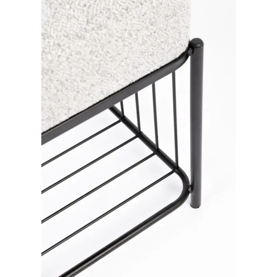 Housecraft Milou Kruk/ Poef Vierkant - Grijs