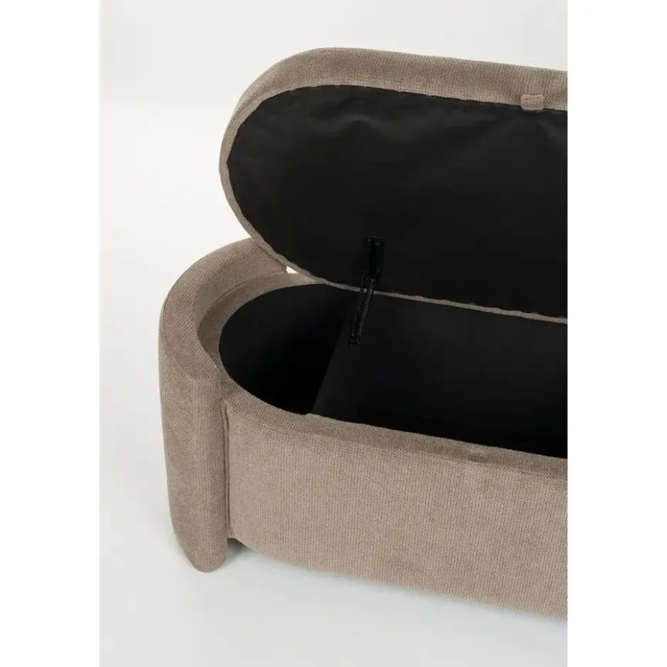 Housecraft Miro Bankje met Opbergruimte 108 cm - Grijs