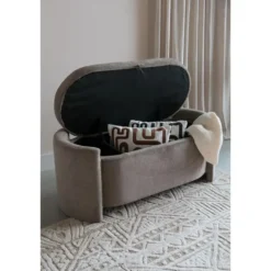 Housecraft Miro Bankje met Opbergruimte 108 cm - Grijs