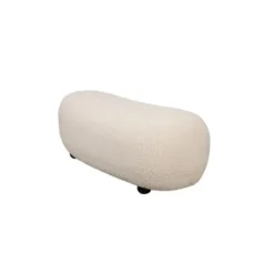 Housecraft Noxx Hocker Teddy stof Wit