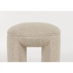 Housecraft Noxx Kruk/ Poef Teddy stof Beige