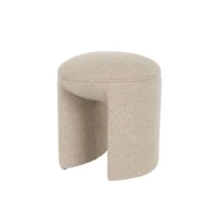 Housecraft Noxx Kruk/ Poef Teddy stof Beige