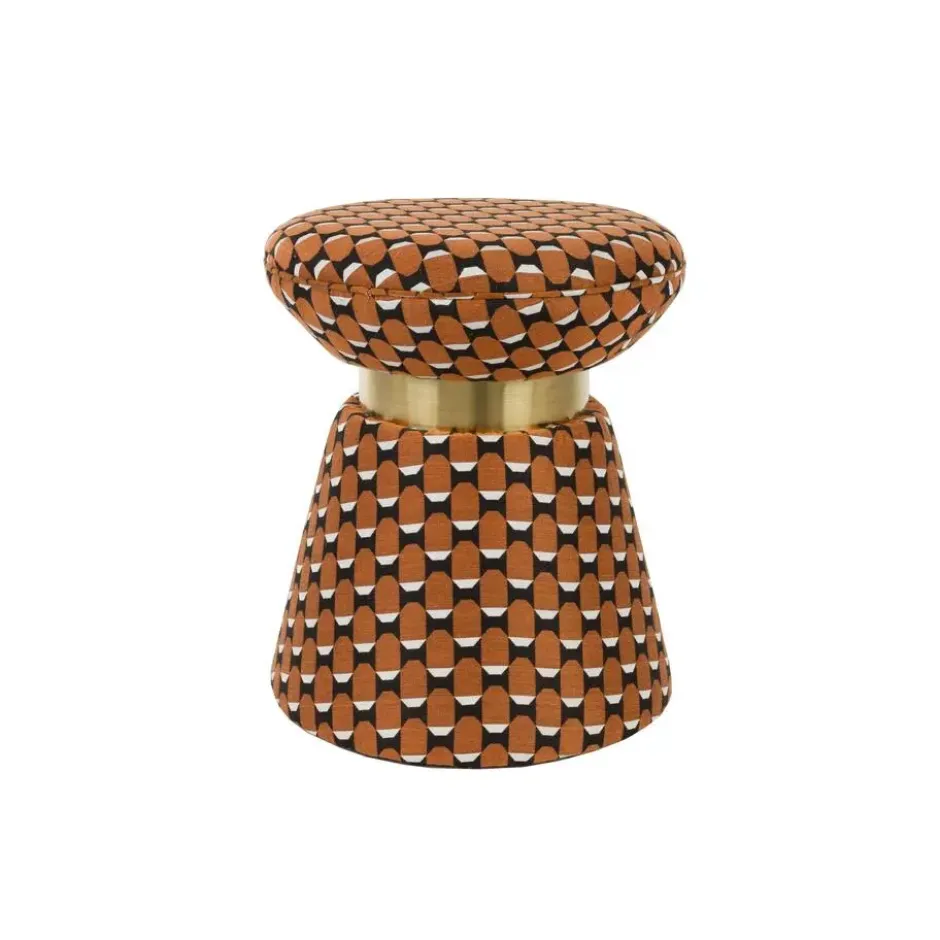 Housecraft Pin Poef/ Kruk - Bruin