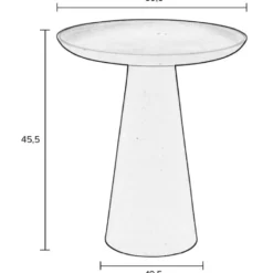 Housecraft Ringar Bijzettafel Rond 39,5x39,5 cm Metaal Groen