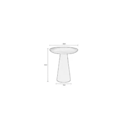 Housecraft Ringar Bijzettafel Rond 39,5x39,5 cm Metaal Groen