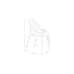 Housecraft Sjoerd Tuinstoelen Kunststof Groen - Set van 4