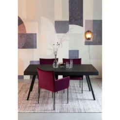 Housecraft Suri Eettafel 160x78 cm Hout Zwart
