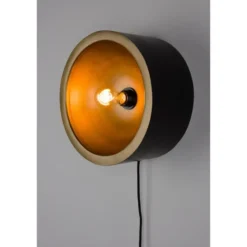 Housecraft Wandlamp Sunny Rond L - Zwart