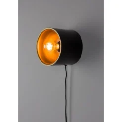 Housecraft Wandlamp Sunny Rond S - Zwart