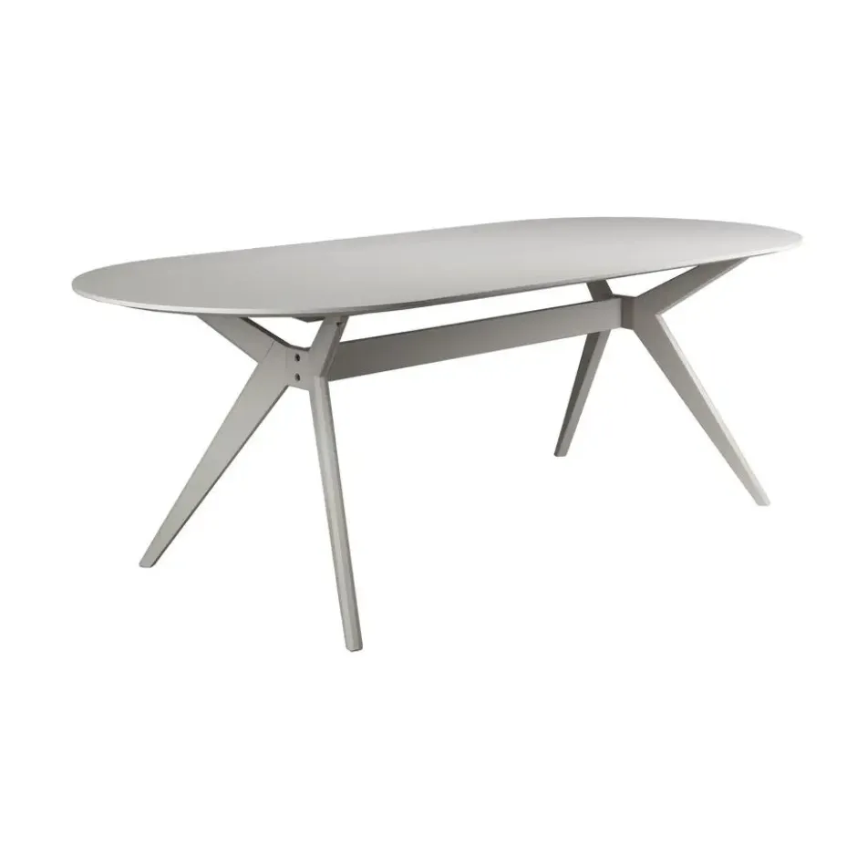 Housecraft Zeme Eettafel Ovaal 220x95 cm Hout Beige