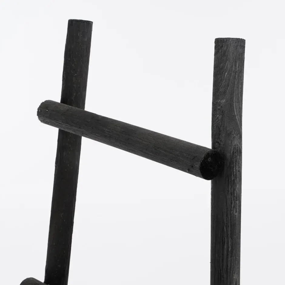 House of Seasons Ladderrek - L29 x B49 x H119 cm - Zwart