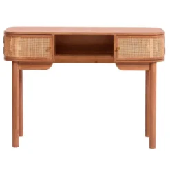 Houten Bureau met 2 Deuren